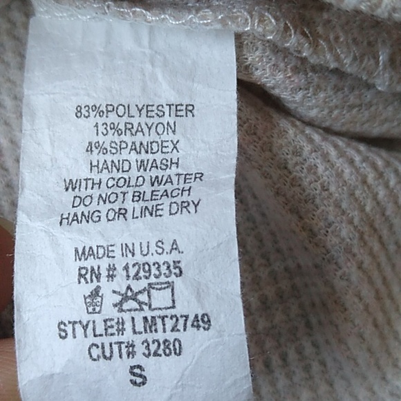 Filly Flair waffle thermal top with lace Size S - Picture 10 of 12